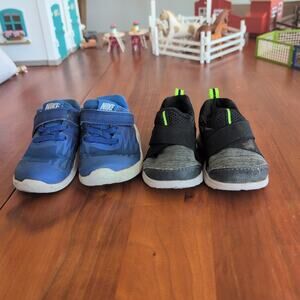 Nike Kids Boys Blue & Gray Sneakers Size Toddler bundle